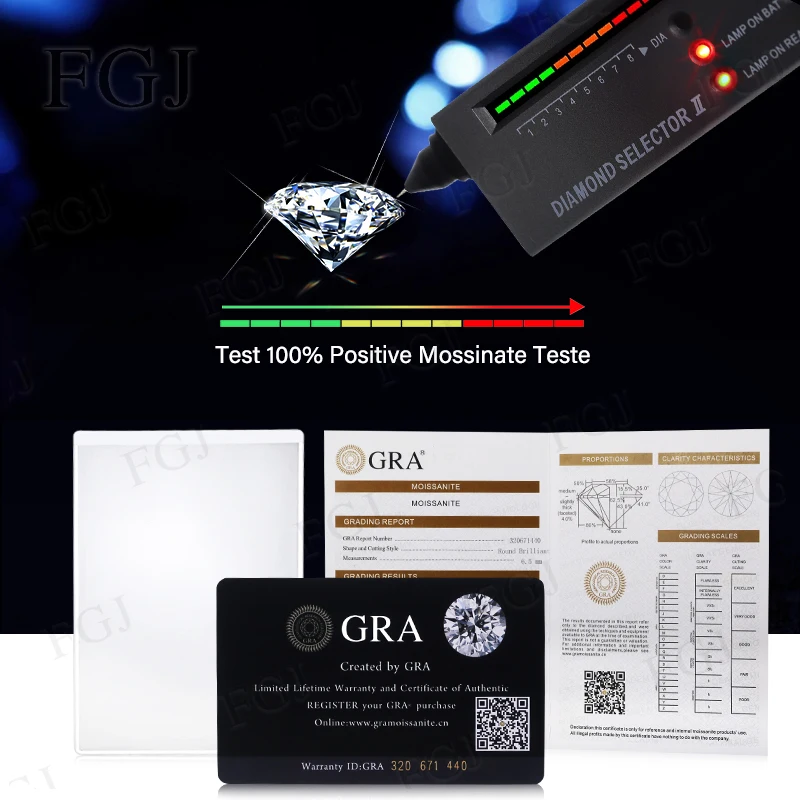 Hot Sale Jewelry Tool for Cubic Zirconia Customize Comparison Chart Diamond Carat Set & Ring Size Measuring