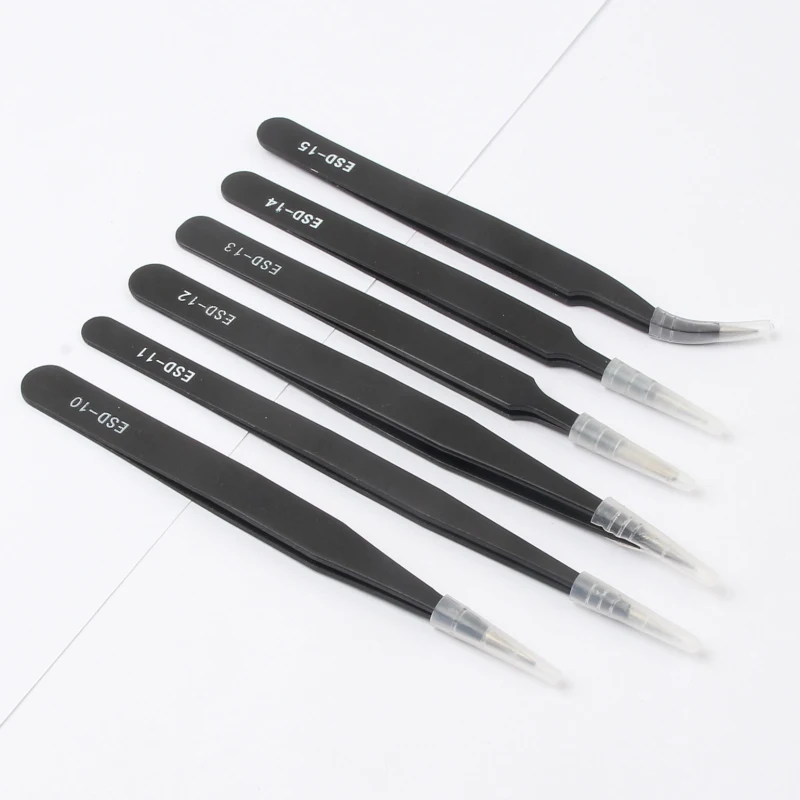 1Pcs Epoxy Resin Jewelry Tool Set Tweezers Anti-Static Plastic Precision For DIY Epoxy Resin Mold Jewelry Components Supplies