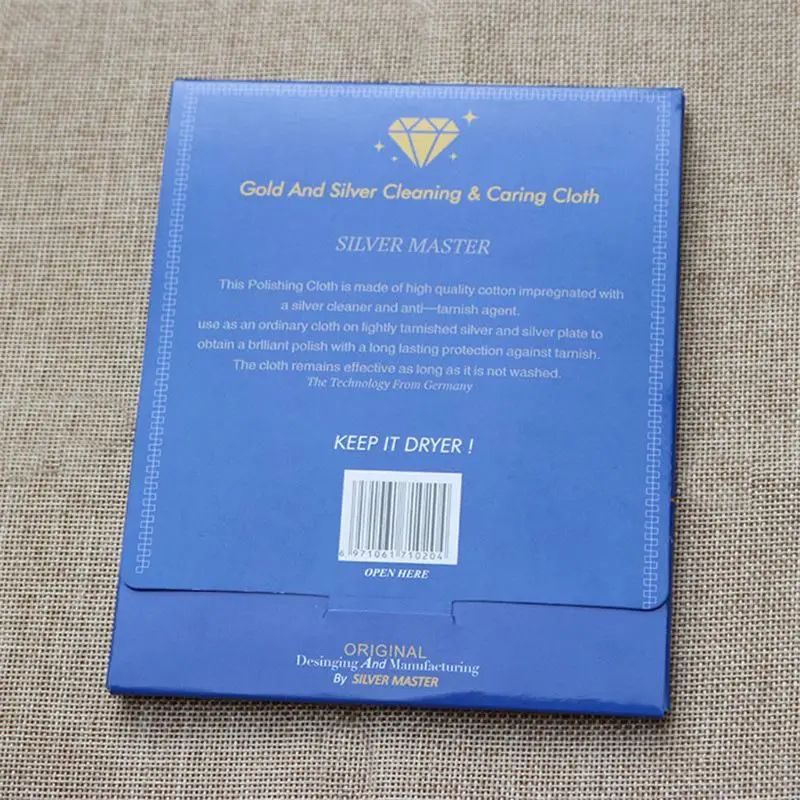 Pure Cotton Large Jewelry Cleaning Cloths Gold Platinum Jewelry Silverware Tarnish Remover Keep Jewelry Shining