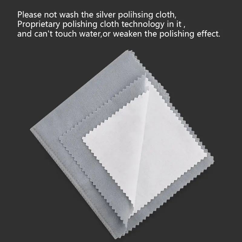 Pure Cotton Large Jewelry Cleaning Cloths Gold Platinum Jewelry Silverware Tarnish Remover Keep Jewelry Shining
