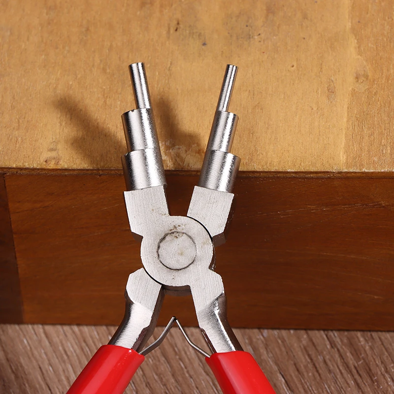 1/3Pcs Iron Wire Looping Jewelry Pliers 6-in-1 Bail-Making Pliers With Grip Handle For DIY Ring Making Loops And Jump Rings Tool
