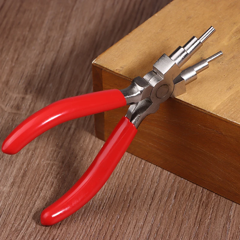 1/3Pcs Iron Wire Looping Jewelry Pliers 6-in-1 Bail-Making Pliers With Grip Handle For DIY Ring Making Loops And Jump Rings Tool