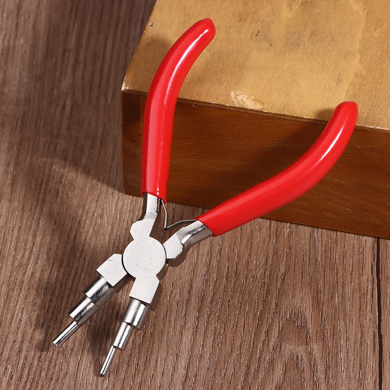 1/3Pcs Iron Wire Looping Jewelry Pliers 6-in-1 Bail-Making Pliers With Grip Handle For DIY Ring Making Loops And Jump Rings Tool