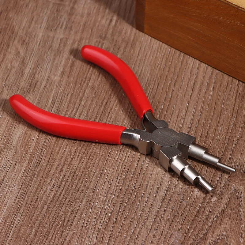 1/3Pcs Iron Wire Looping Jewelry Pliers 6-in-1 Bail-Making Pliers With Grip Handle For DIY Ring Making Loops And Jump Rings Tool