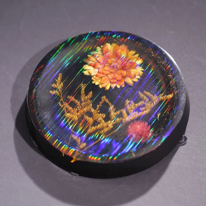 Holographic Silicone Inlay Rainbow-Window Film Holographic Decorative Holo Silicone Sheet Insert for Epoxy Resin Casting