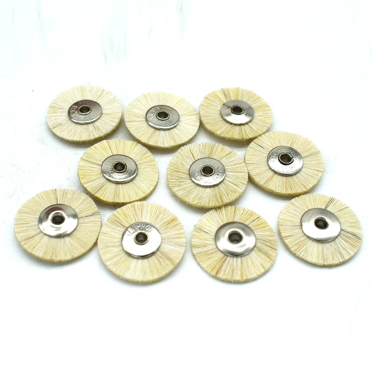 50pcs 22mm Soft Hair Wheel Brush Jewelry Abrasive Brushes For Drill Rotary Grinding Tools Dremel Accessories