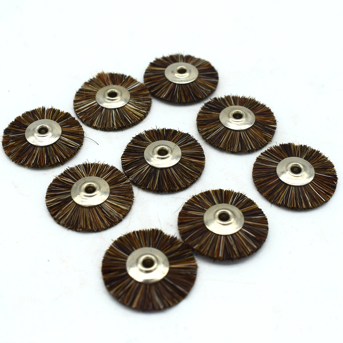 50pcs 22mm Soft Hair Wheel Brush Jewelry Abrasive Brushes For Drill Rotary Grinding Tools Dremel Accessories