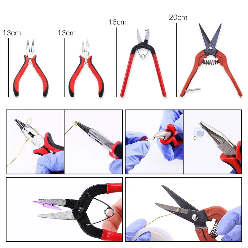 1Piece Jewelry Pliers Tools & Equipment Jewelry Making Handmade Tool Craft DIY Accessories Carbon Steel Nose Pliers Fixing