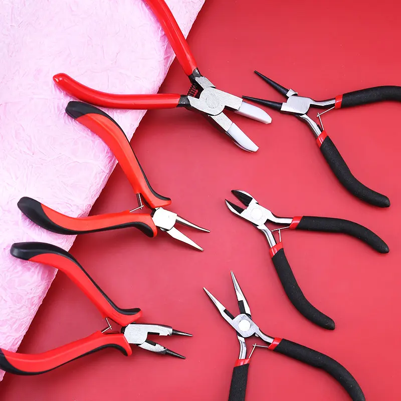 1Piece Jewelry Pliers Tools & Equipment Jewelry Making Handmade Tool Craft DIY Accessories Carbon Steel Nose Pliers Fixing