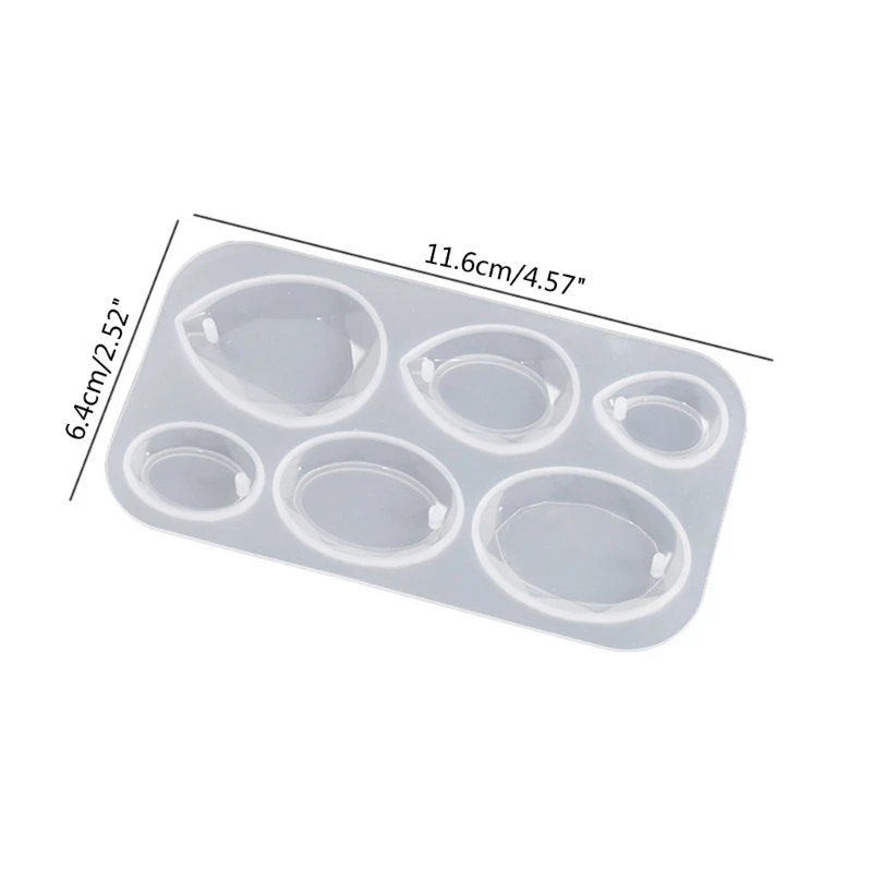Pendant Charms Mold Resin Earrings Mold Silicone Keychain Mold Oval/Water Drop Epoxy Casting Mold for DIY Jewelry Making
