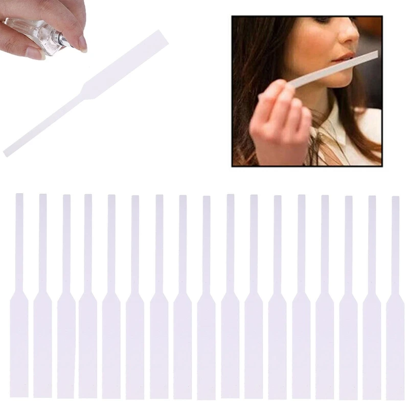Disposable Test Strips 100pcs/set White Blotter Essential Oils Paper for Aromatherapy Testing Fragrance Scents