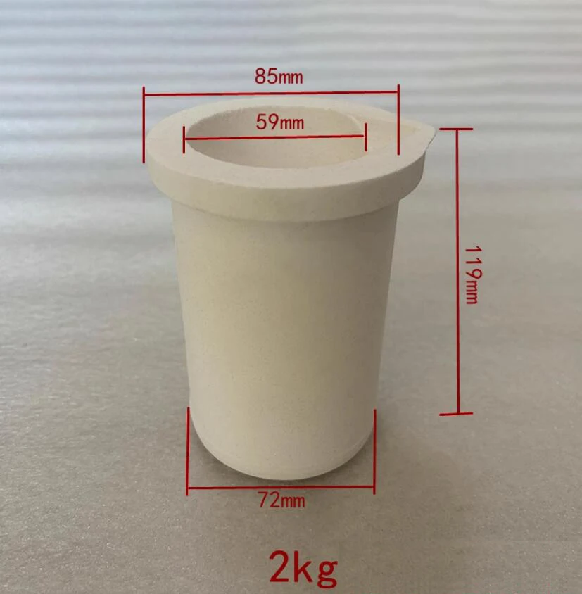High Temperature Quartz Silica Melting Crucible Capacity 1KG/2KG/0.5KG for Gold & Silver Jewelry Tools & Equipments