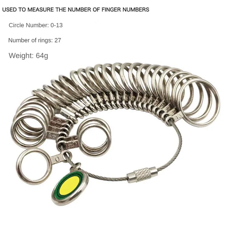 Practical Finger Ring Sizer Finger Size Gauge Measure Jewelry Making Sizing Tool for Women Men Wedding Rings Measurement