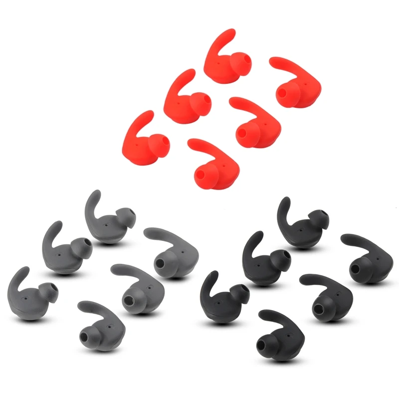 6Pcs Earbuds Cover In-Ear Tips S/for M/L Size Soft Silicone Skin Earpiece Ear Hook Bud for Hua-wei xSport AM61