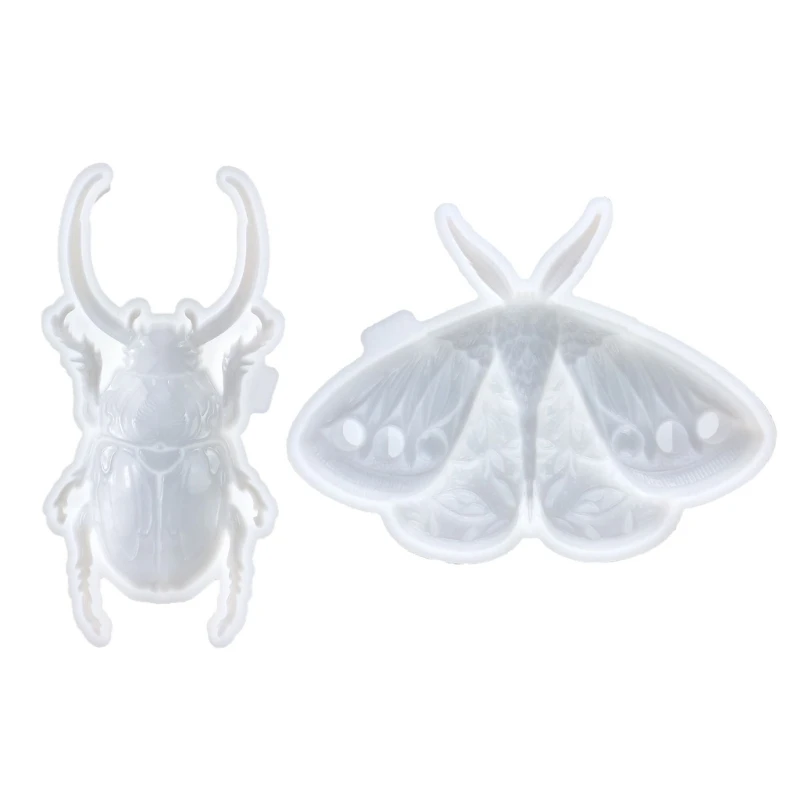 Creative Silicone Molds Wall Hanging Decors Molds Moth Crafting Moulds A0KD