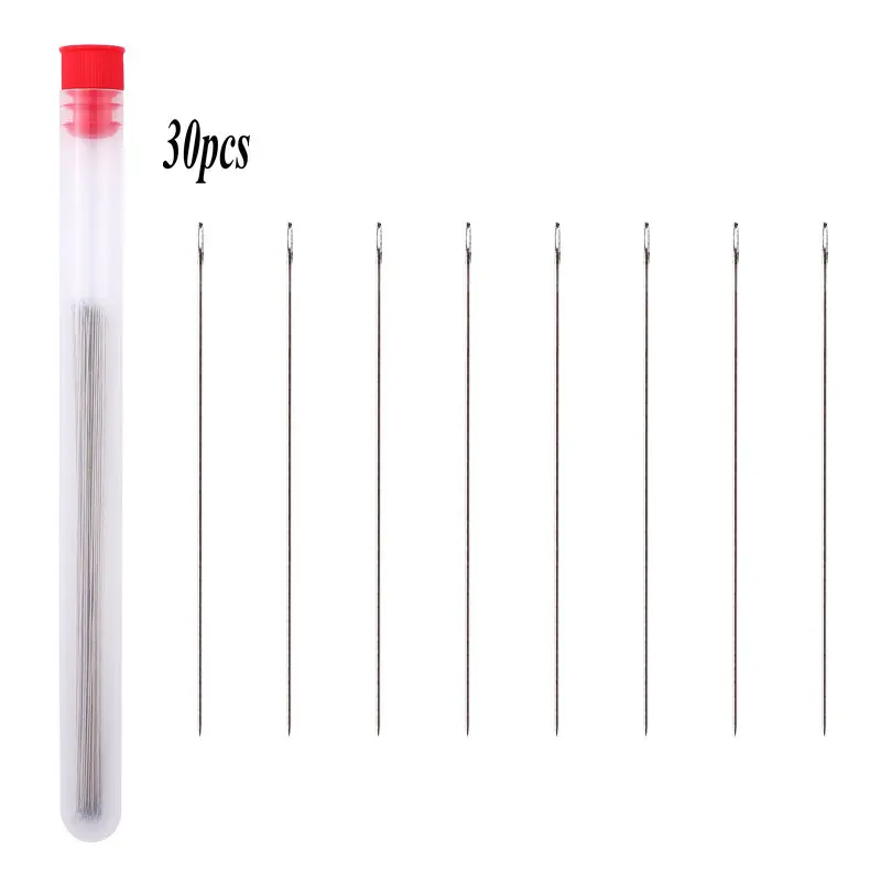 8cm 10cm Stainless Steel Beading Needles Easy Jewelry Making Tools Beading Pins Needles for Beading DIY Jewelry Making 30pcs