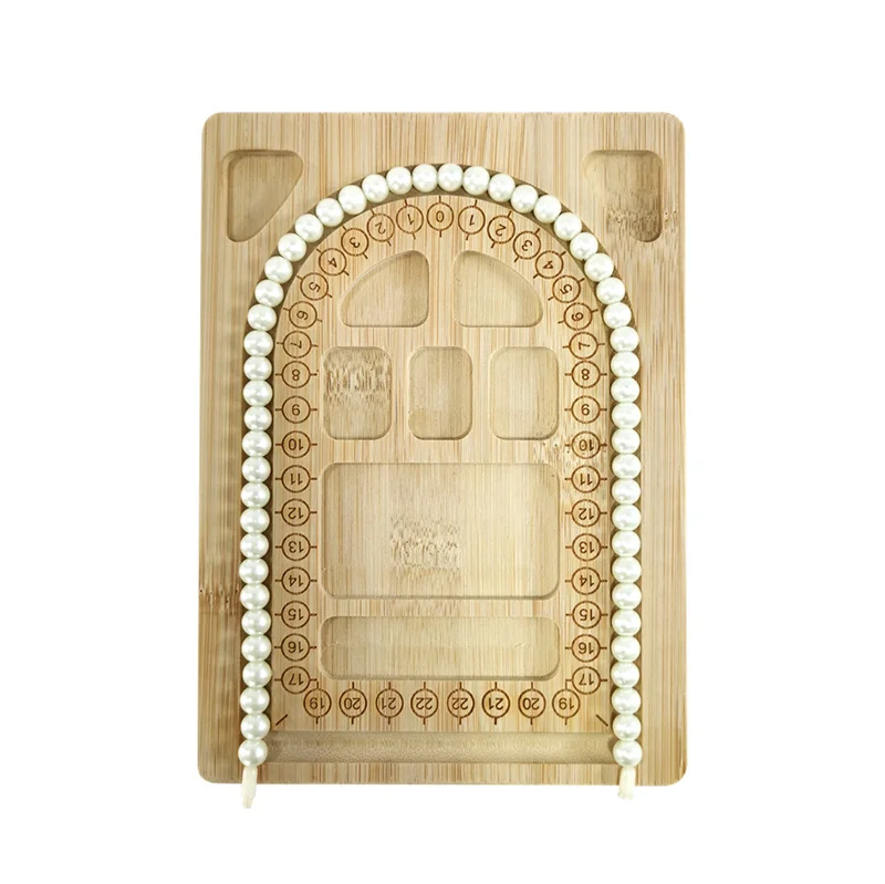 Handmade Diy Design Necklace Board Bamboo Jewelry Making Tool Bracelet Pearl Necklace Storage Tray Diy Accessory