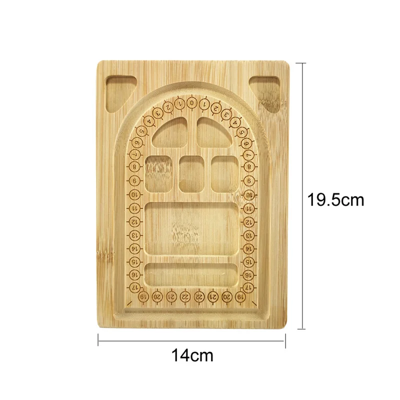 Handmade Diy Design Necklace Board Bamboo Jewelry Making Tool Bracelet Pearl Necklace Storage Tray Diy Accessory