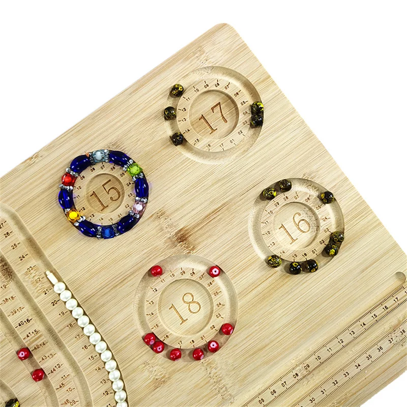 Handmade Diy Design Necklace Board Bamboo Jewelry Making Tool Bracelet Pearl Necklace Storage Tray Diy Accessory