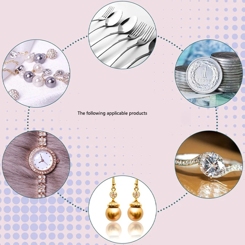 50Pcs 8x8cm Jewelry Silver Polishing Cloth Jew Elry Maintenance Silver Polishing Cloth