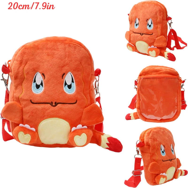 New Pokemon Plush Bag Pikachu Mimikyu Gengar Lucario Soft Stuffed Toy Rowlet Eevee Snorlax Peluche Dolls Shoulder Bags Sac A Dos