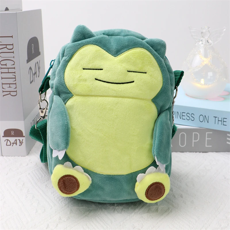 New Pokemon Plush Bag Pikachu Mimikyu Gengar Lucario Soft Stuffed Toy Rowlet Eevee Snorlax Peluche Dolls Shoulder Bags Sac A Dos