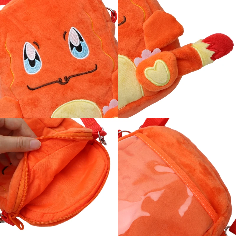 New Pokemon Plush Bag Pikachu Mimikyu Gengar Lucario Soft Stuffed Toy Rowlet Eevee Snorlax Peluche Dolls Shoulder Bags Sac A Dos