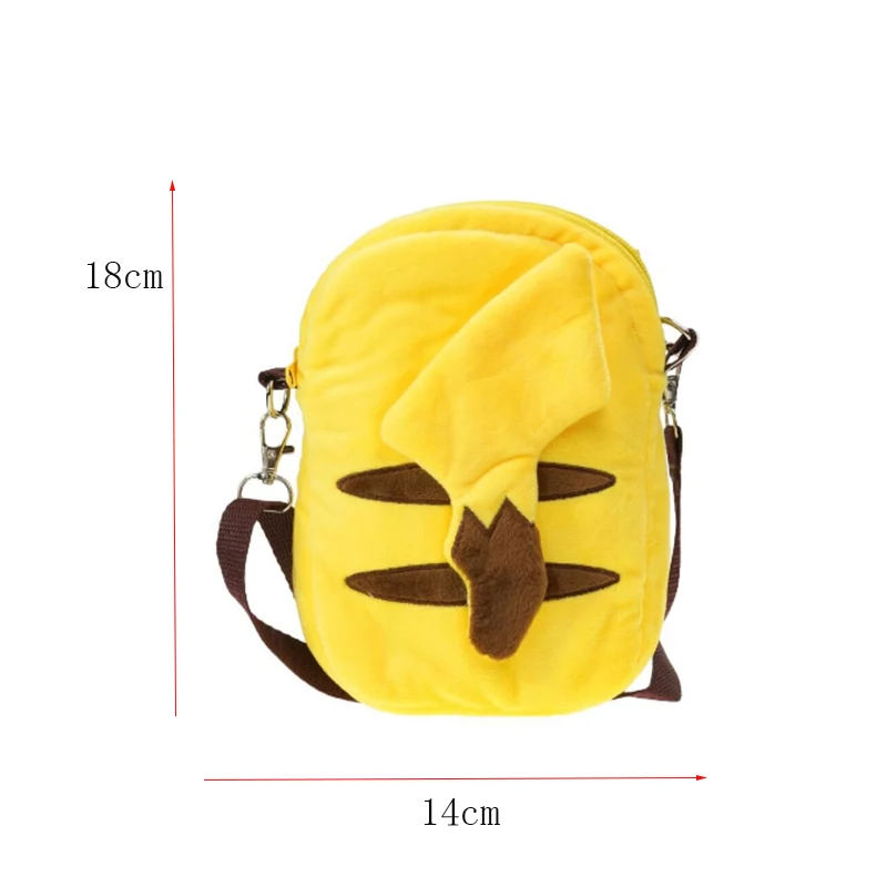 Pokemon Pikachu Gengar Mimikyu Snorlax Rowlet Psyduck Lucario Charmander Plush Backpack Pokemon Anime Shoulder Bag Doll Toy