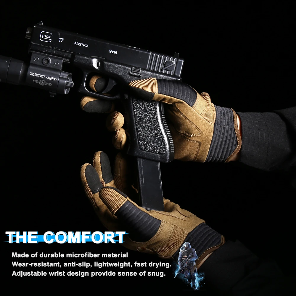 Touch Screen Tactical Gloves Outdoor Sport Paintball Hunting Airsoft Combat Cycling Anti-Skid Work Protection Full Finger Glove