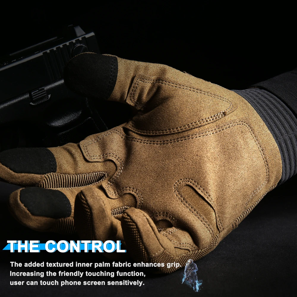 Touch Screen Tactical Gloves Outdoor Sport Paintball Hunting Airsoft Combat Cycling Anti-Skid Work Protection Full Finger Glove
