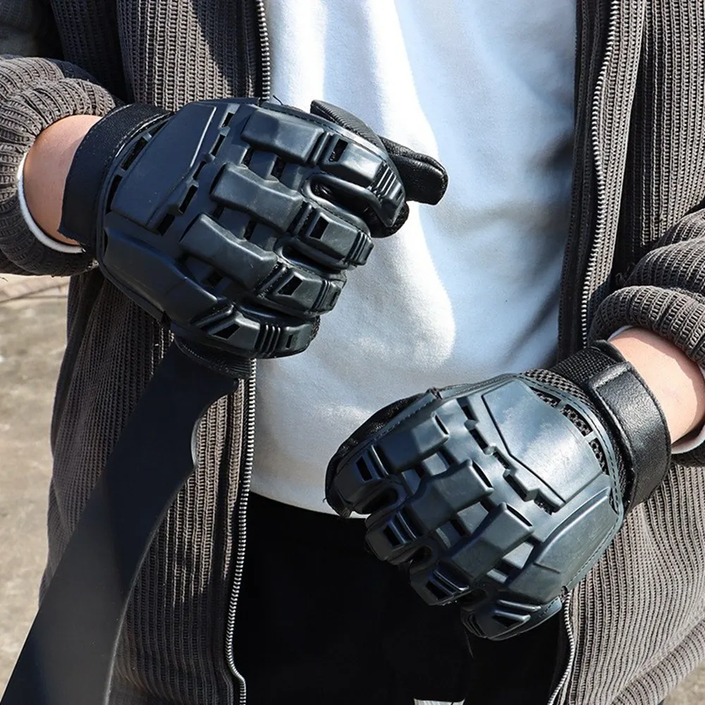 Outdoor Tactical Hard-Shell Breathable Gloves (Full/Half-Finger) for CS Training,Ops,Motorcycling,Cycling,Hiking