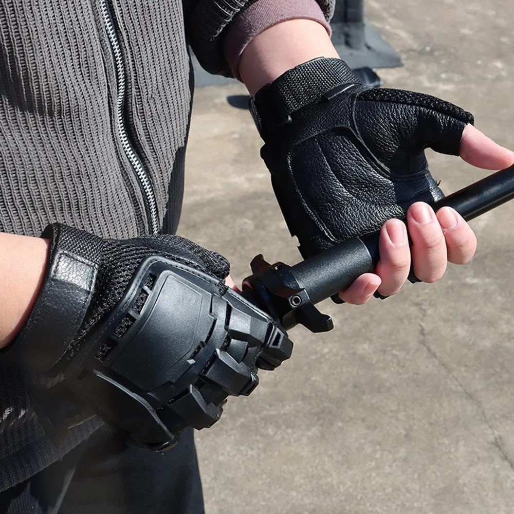 Outdoor Tactical Hard-Shell Breathable Gloves (Full/Half-Finger) for CS Training,Ops,Motorcycling,Cycling,Hiking