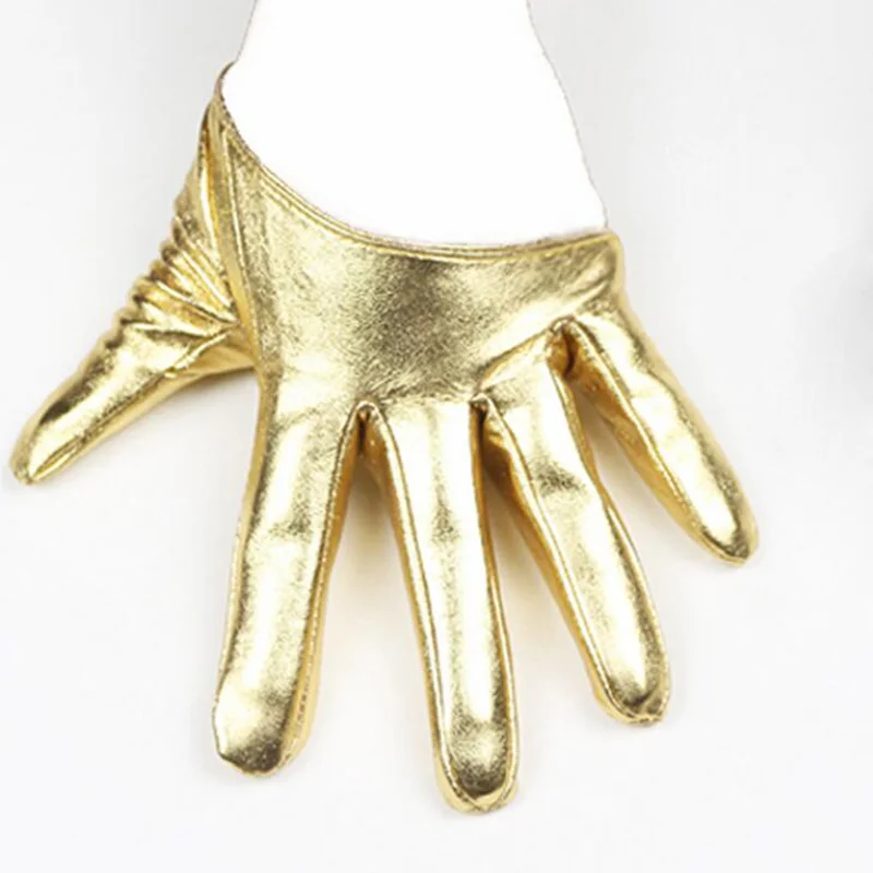 Fashion Sexy Female Night Club Pole Dancing Leather Gloves Women Gothic Punk Rock Show Half Palm Full Finger Fitness Gloves L63