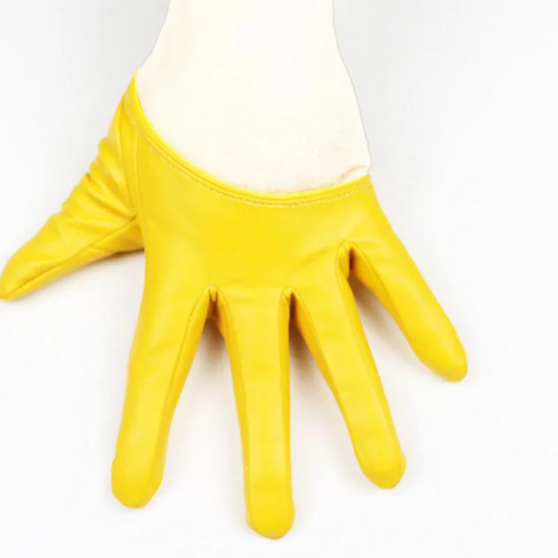 Fashion Sexy Female Night Club Pole Dancing Leather Gloves Women Gothic Punk Rock Show Half Palm Full Finger Fitness Gloves L63