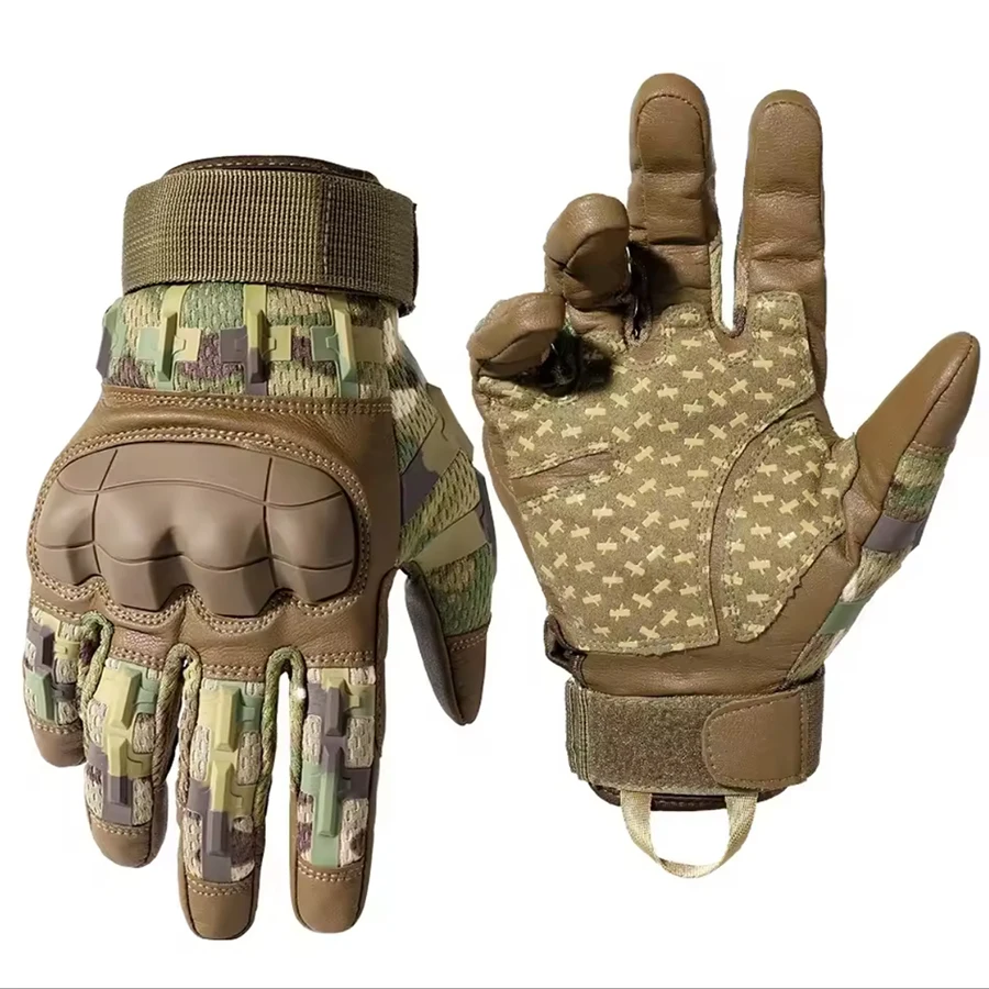 Tactical Gloves Touch Screen Hard Shell Outdoor Hunting Airsoft Combat Shooting Hiking Cycling Sports PU Leather Anti-skid Gear