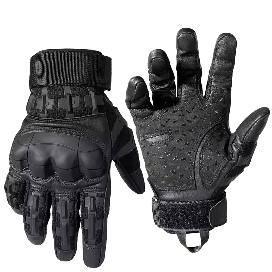 Tactical Gloves Touch Screen Hard Shell Outdoor Hunting Airsoft Combat Shooting Hiking Cycling Sports PU Leather Anti-skid Gear