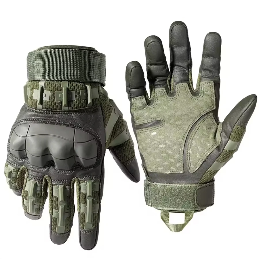 Tactical Gloves Touch Screen Hard Shell Outdoor Hunting Airsoft Combat Shooting Hiking Cycling Sports PU Leather Anti-skid Gear
