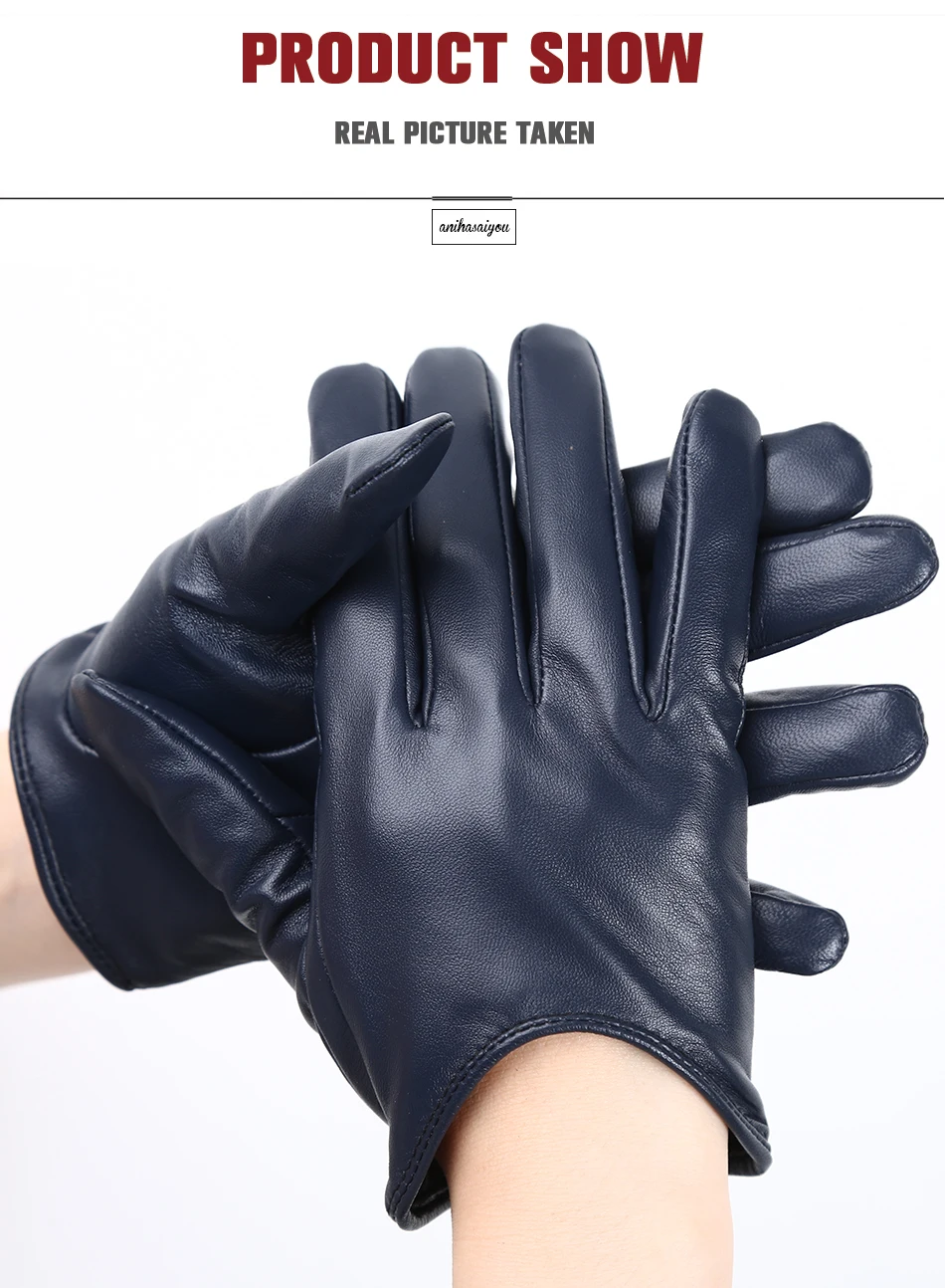 Fashion Sheepskin Women's Gloves, Drive Women's Leather Gloves, Thin Touch Gloves, Keep Warm Women's Winter Gloves -2001