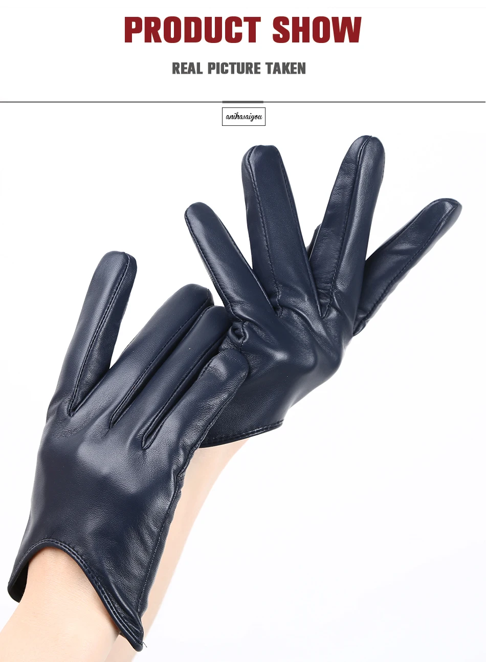 Fashion Sheepskin Women's Gloves, Drive Women's Leather Gloves, Thin Touch Gloves, Keep Warm Women's Winter Gloves -2001