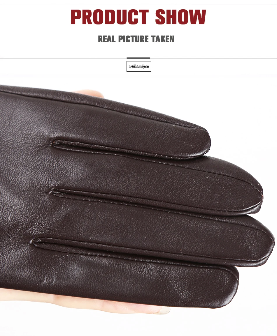 Fashion Sheepskin Women's Gloves, Drive Women's Leather Gloves, Thin Touch Gloves, Keep Warm Women's Winter Gloves -2001