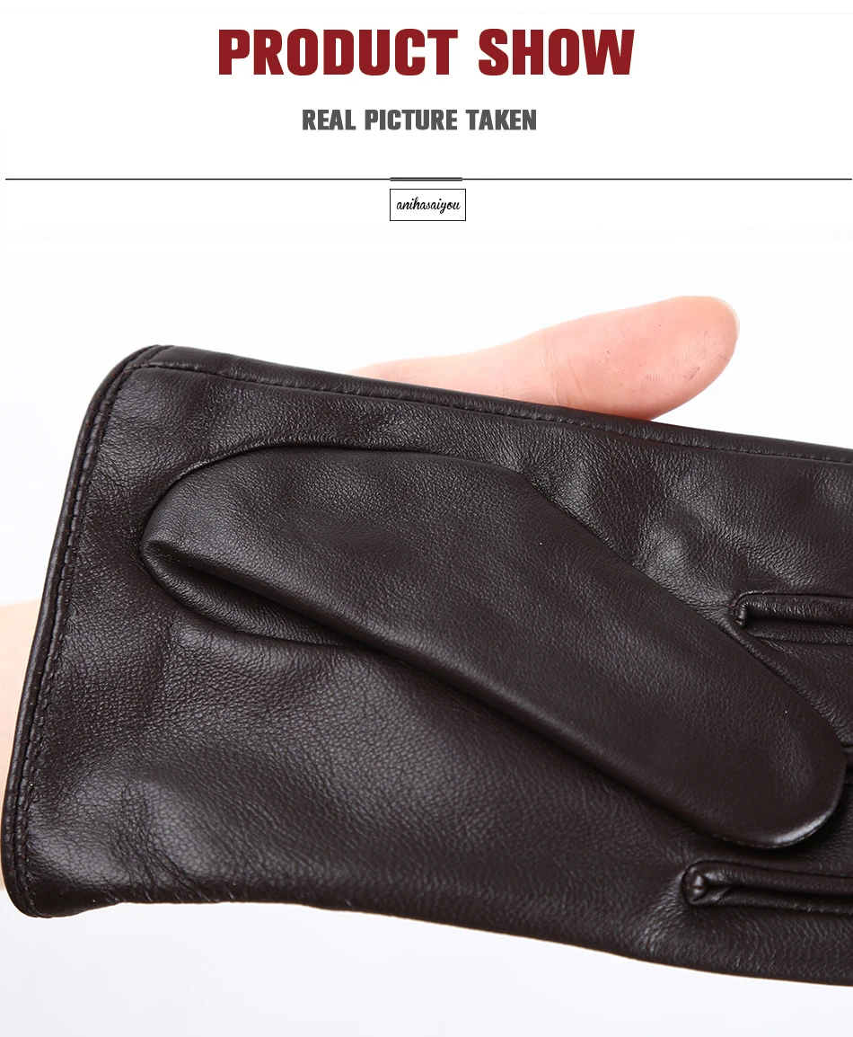 Fashion Sheepskin Women's Gloves, Drive Women's Leather Gloves, Thin Touch Gloves, Keep Warm Women's Winter Gloves -2001