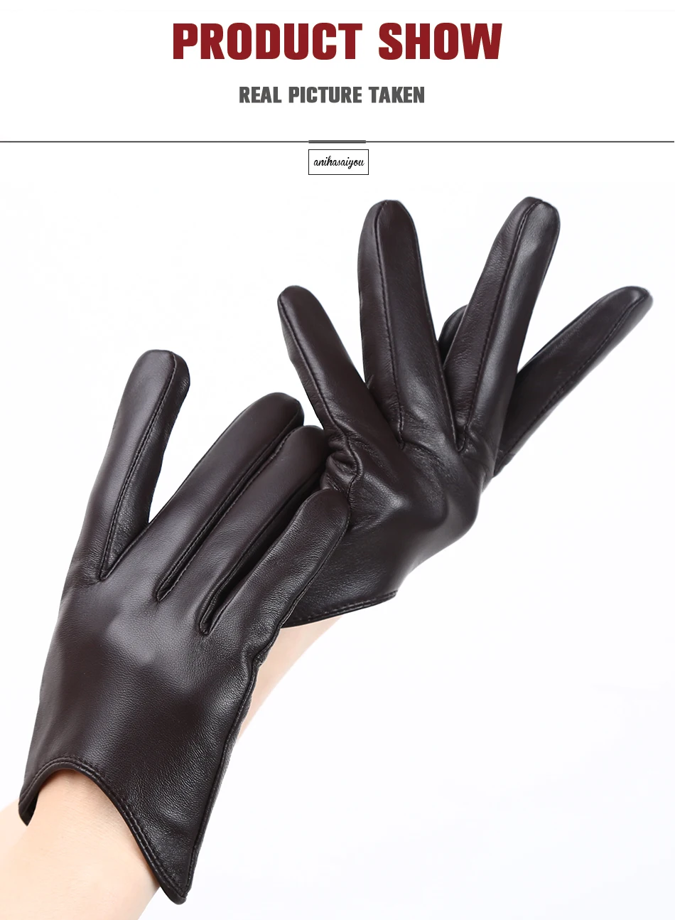 Fashion Sheepskin Women's Gloves, Drive Women's Leather Gloves, Thin Touch Gloves, Keep Warm Women's Winter Gloves -2001