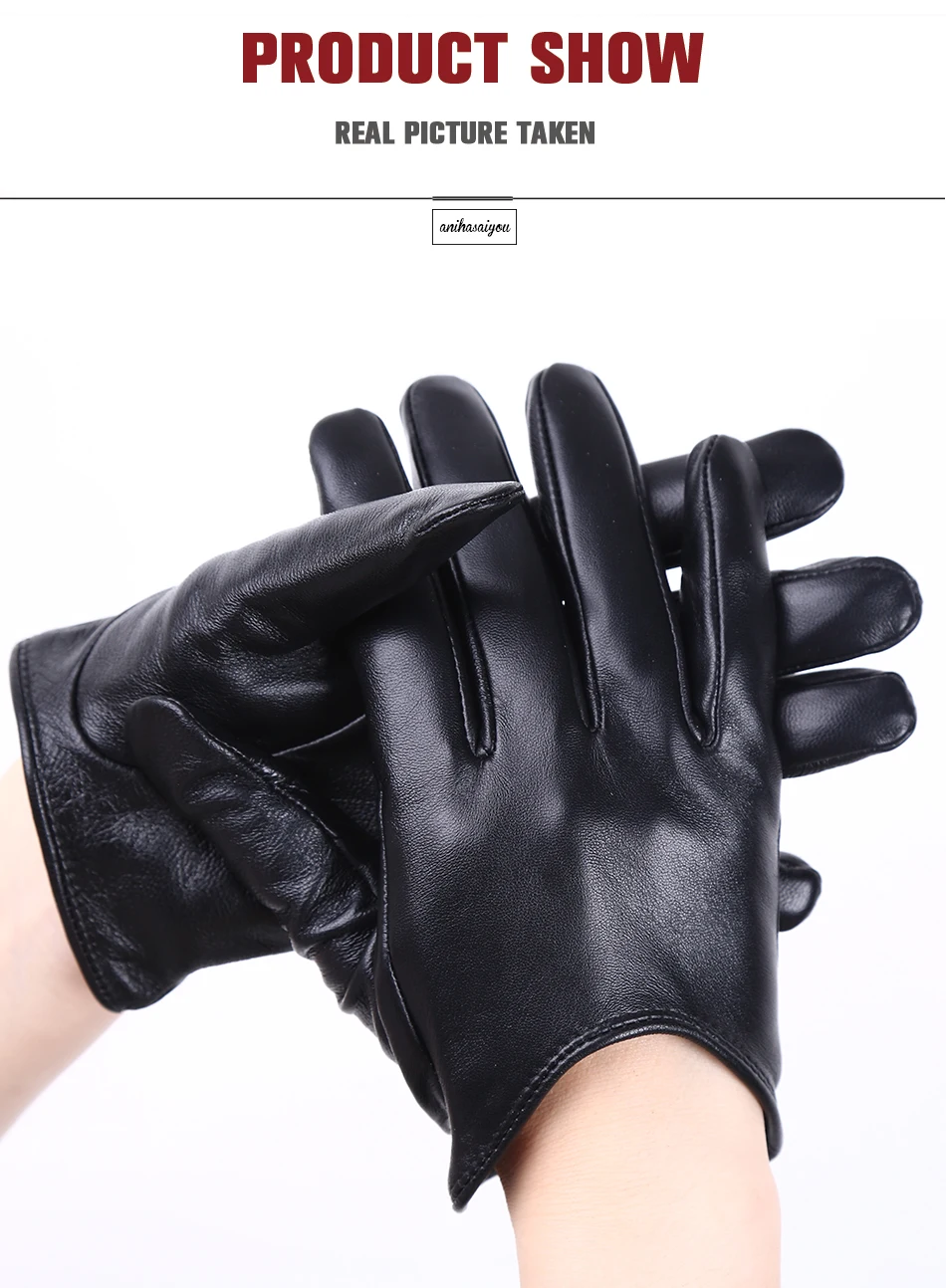 Fashion Sheepskin Women's Gloves, Drive Women's Leather Gloves, Thin Touch Gloves, Keep Warm Women's Winter Gloves -2001