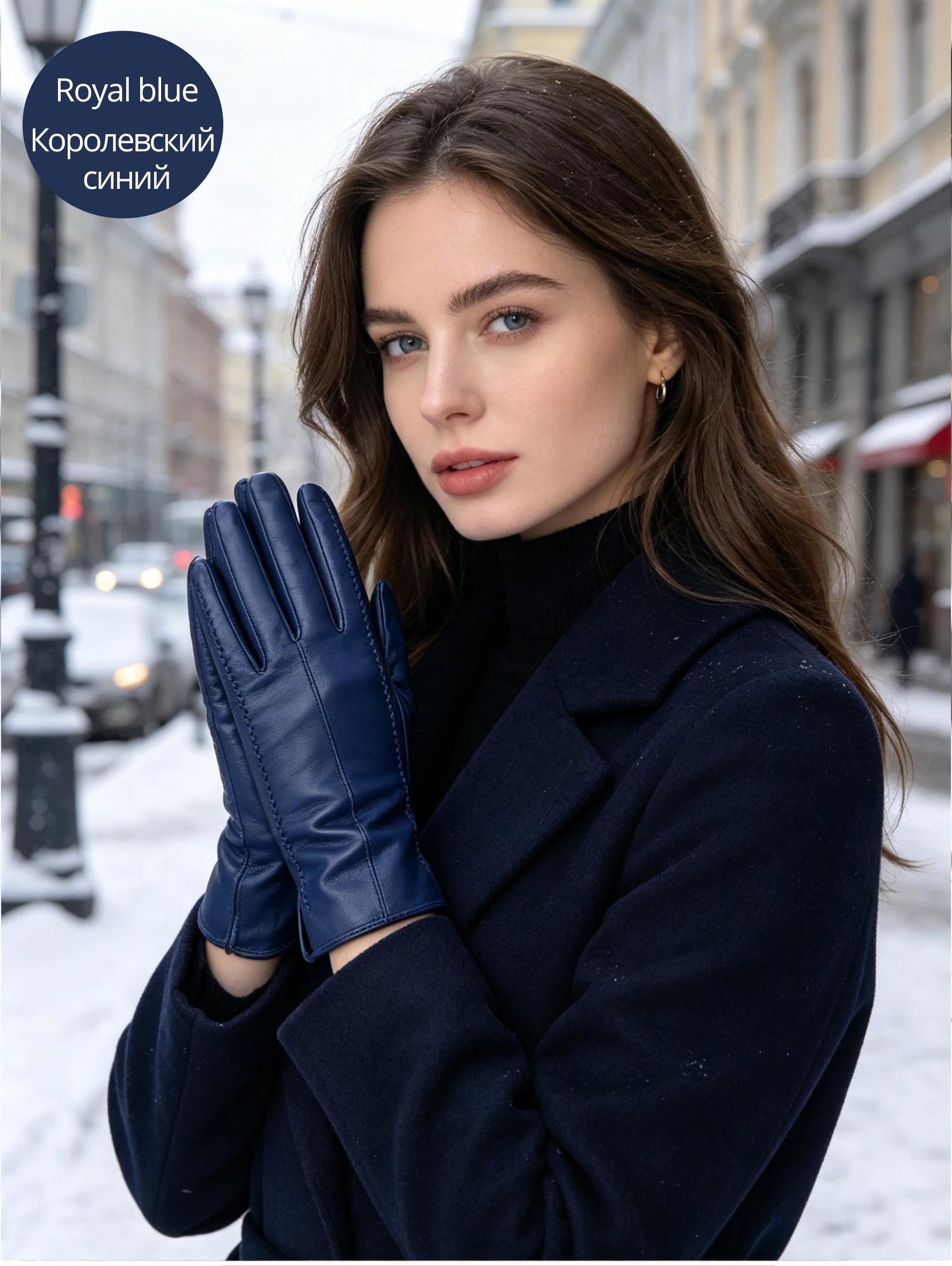 Fashion New Women's Gloves, Sheepskin Women's Winter Gloves, Multiple Colors Women's Leather Gloves High Grade Gloves-2226