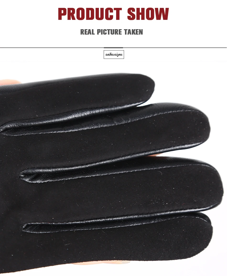 Sheepskin color women's gloves,genuine suede 50% women's leather gloves,Keep warm winter women's long gloves - 2014
