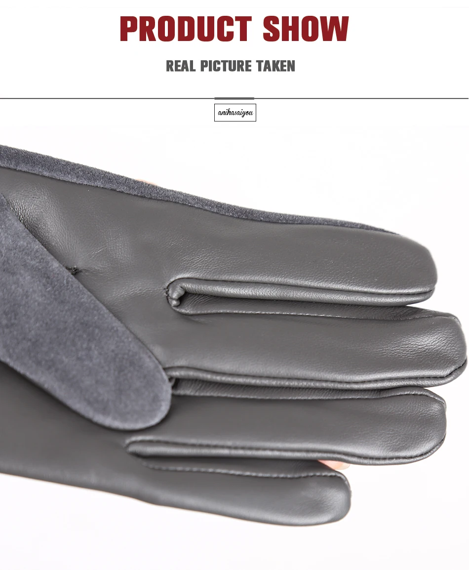 Sheepskin color women's gloves,genuine suede 50% women's leather gloves,Keep warm winter women's long gloves - 2014