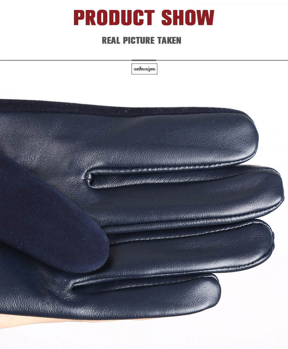 Sheepskin color women's gloves,genuine suede 50% women's leather gloves,Keep warm winter women's long gloves - 2014