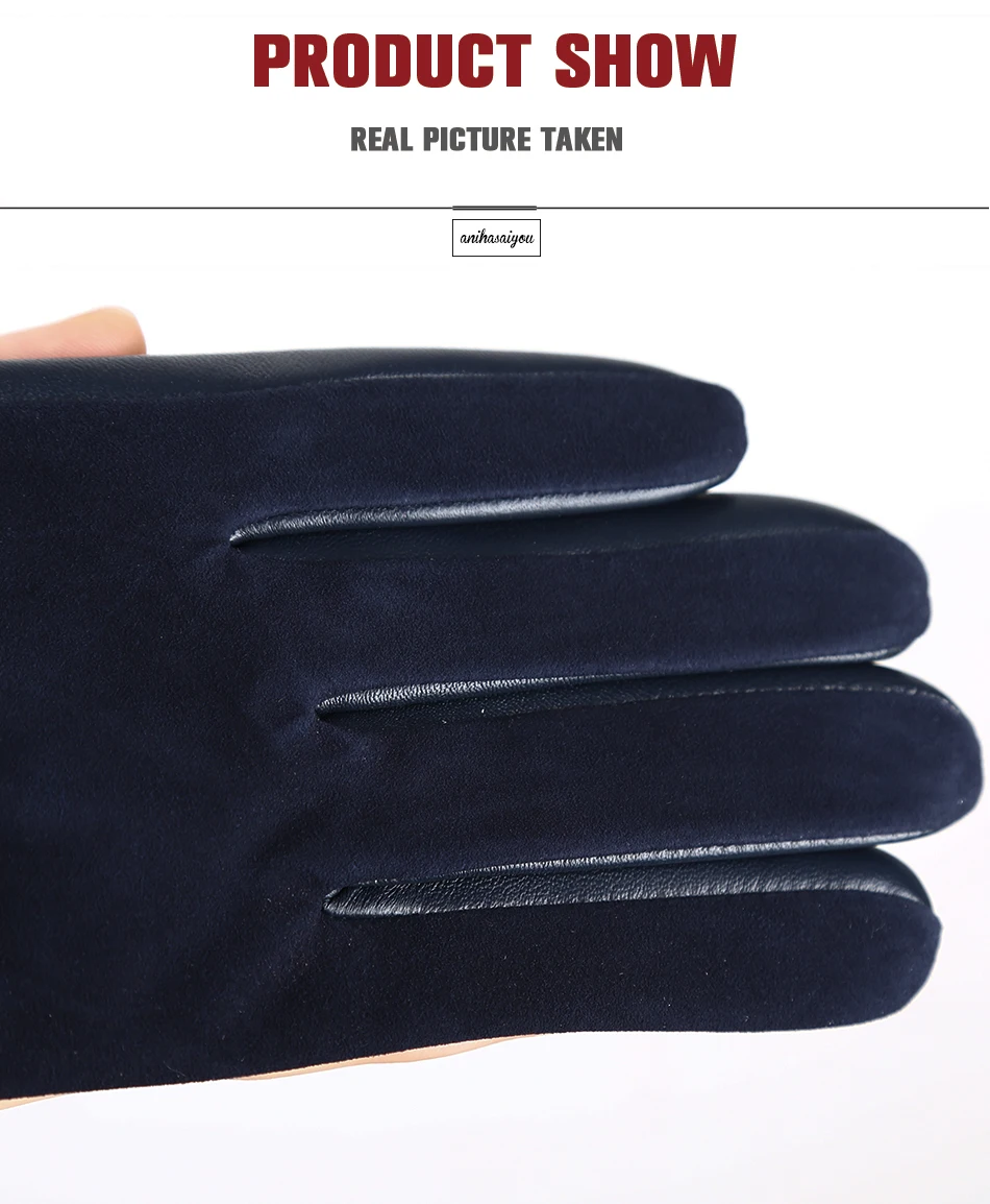Sheepskin color women's gloves,genuine suede 50% women's leather gloves,Keep warm winter women's long gloves - 2014