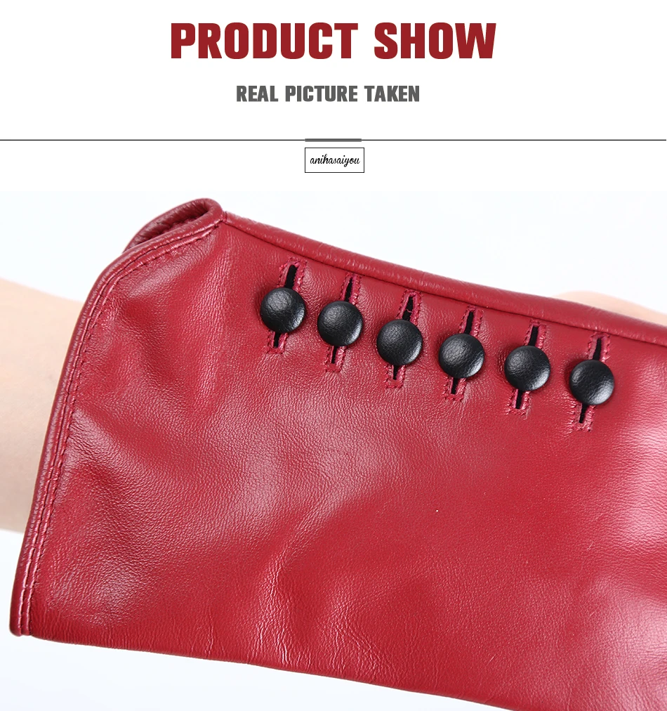 High-end color women's gloves,genuine women's leather gloves,Keep warm women's winter gloves,Soft sheepskin touch gloves - 2011