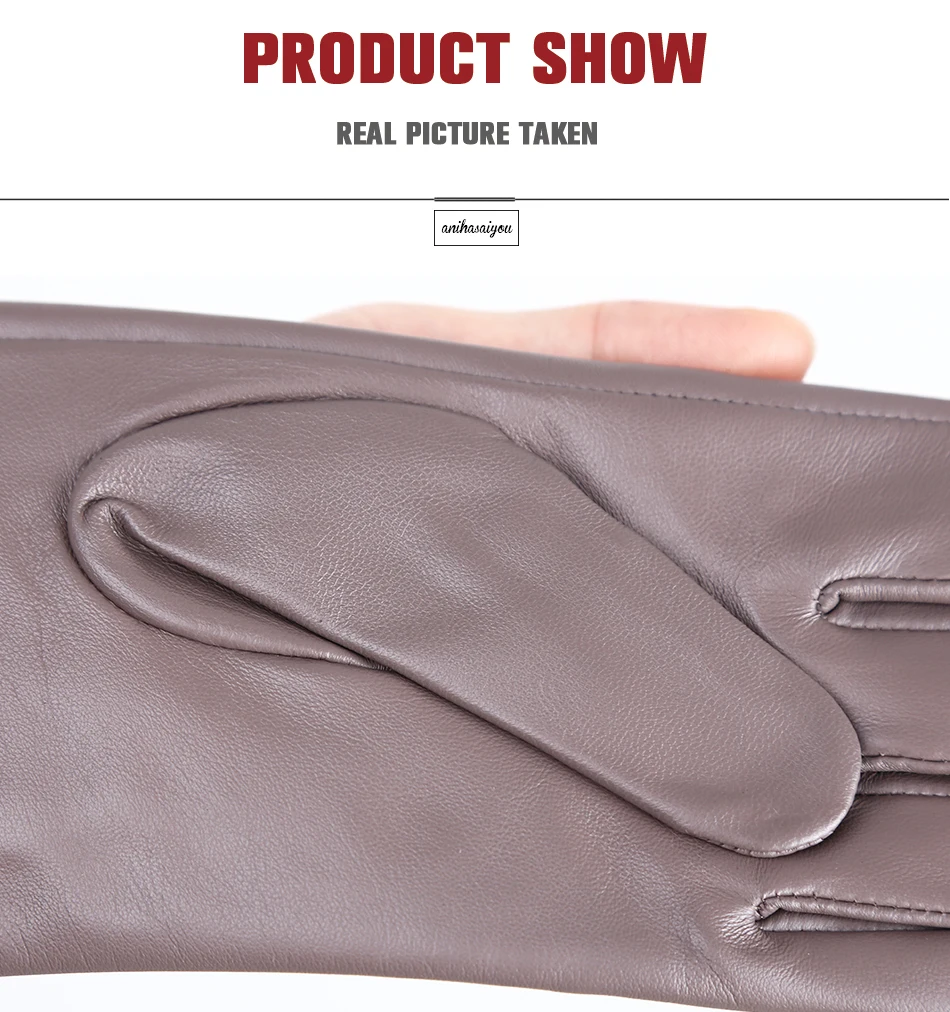 High-end color women's gloves,genuine women's leather gloves,Keep warm women's winter gloves,Soft sheepskin touch gloves - 2011